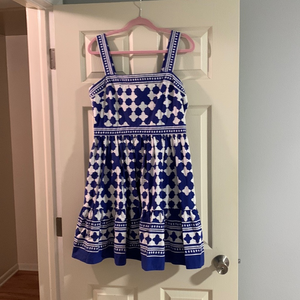 Kate spade blue and white dress